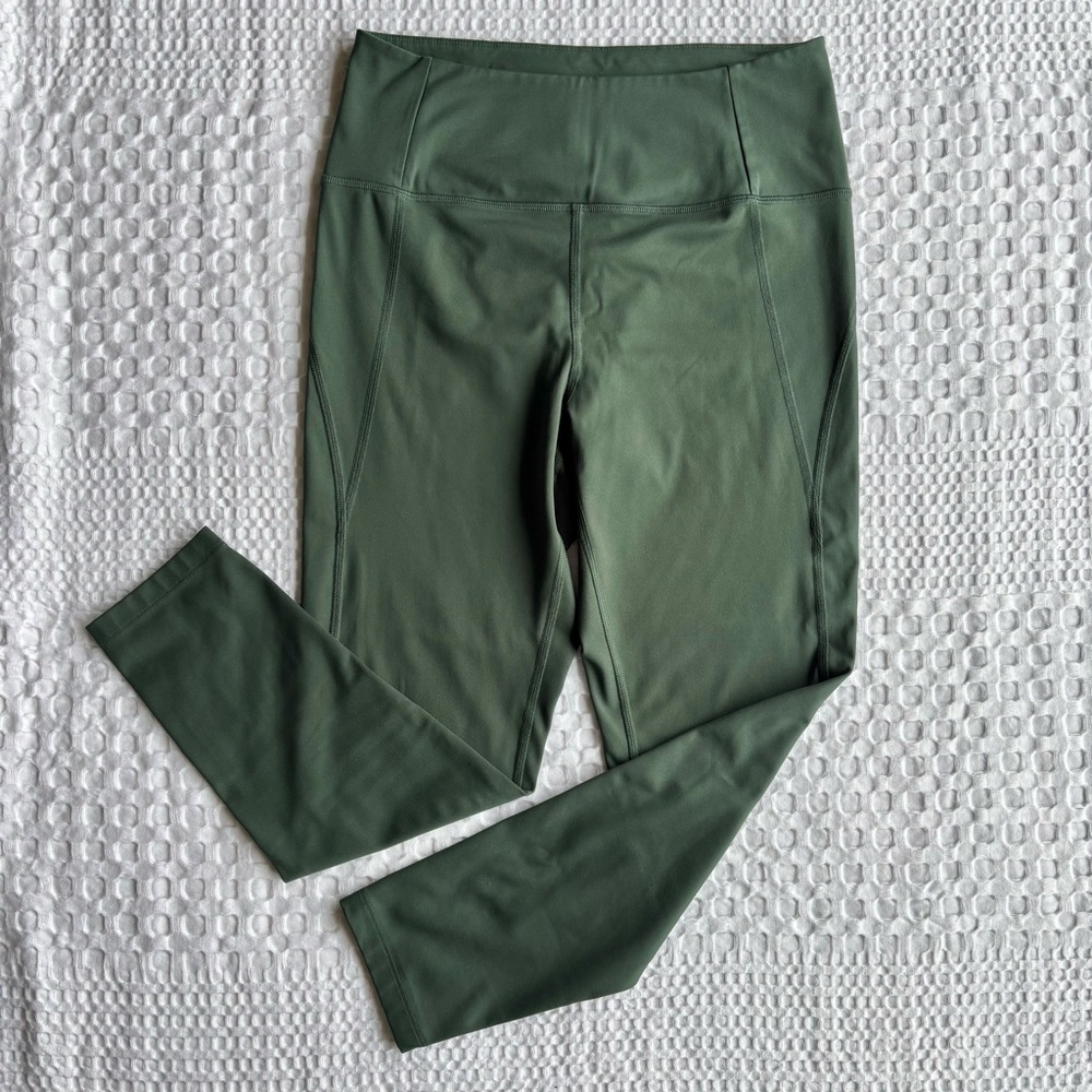 Girlfriend Collective High-Rise Compressive Leggings Women’s L Dark Moss Green